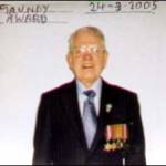 Reg Stone all dressed up to meet  Queen Elizabeth II to receive his Maundy Money at Wakefield Cathedral March 24, 2005.