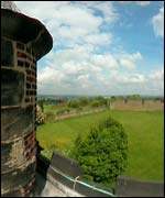 View from the roof of Sheffield Manor Lodge