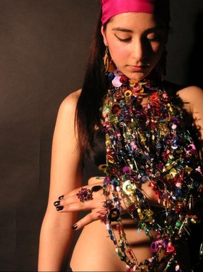 Safety pin necklace