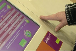 Jobpoints terminal inside a Job Centre