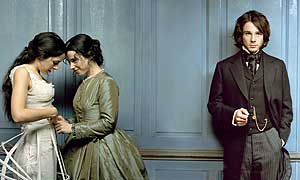 Fingersmith - Elaine Cassidy as Maud, Sally Hawkins as Susan and Rupert Evans as Rivers