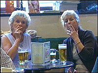Women smoking