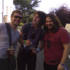 Hanging out backstage...