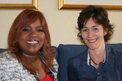 Gloria Gaynor and Jane Little