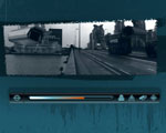 Screen shot of the Vauxhall Bridge scene from nutter.tv