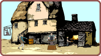 A blacksmith's workshop