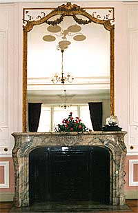 a 'pair' of fireplaces in the drawing room