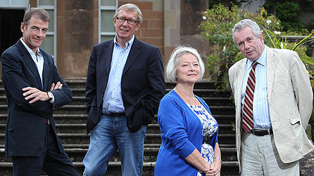 Bill Neely, Peter Taylor, Kate Adie and Martin Bell