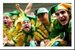 Brazilian fans in the Stade de France