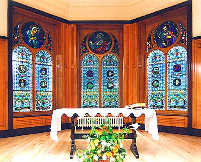The Chapel in Drumalis House which is now operating a retreat house