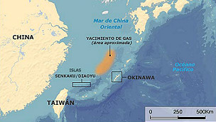 Vị trí đảo tranh chấp Senkaku/Điếu Ngư