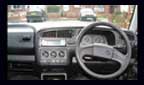 inside a car...