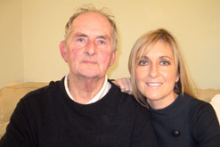 Fiona Phillips and her father