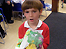 A pupil with one of their creations