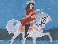 Image of William of Orange on horseback