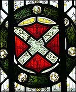 Detail from one of the Lodge's windows