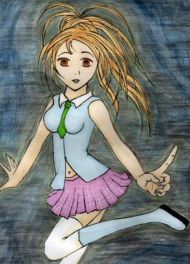 Kawaii school girl