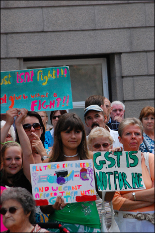 NO to GST Rally
