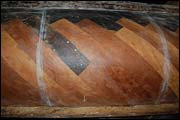 Close up of the keel