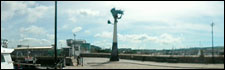 The shrimp statue