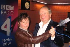 John Sergeant dancing with Jane in the Woman's Hour studio