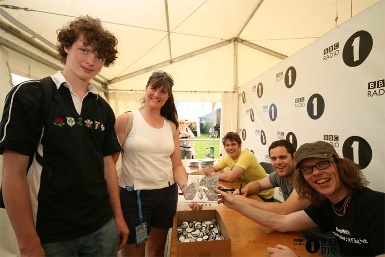 Signing sessions with The Hoosiers