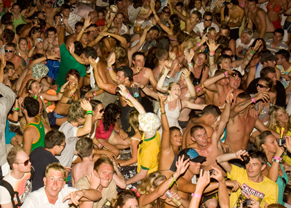 The crowd at Ibiza Rocks