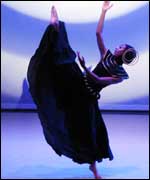 Dancer on stage