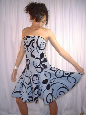Blue prom dress