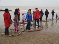 People on the beach