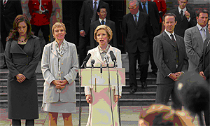 Selina Cadell (second from left)