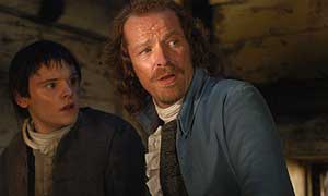 James Anthony Pearson as Davie Balfour and Iain Glen as Alan Breck