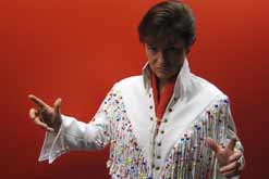 Elvis Performer Janny James photographed at Woman's Hour.