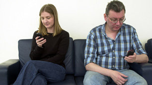 Couple  Texting