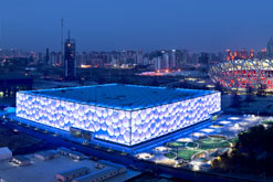 The Water Cube building in Beijing. Photo by Marcel Lam