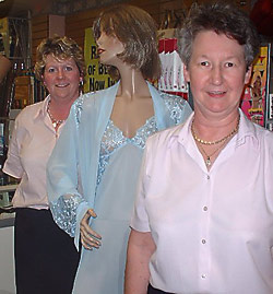 S.D. Kells employees, Anne Woods (left) and Shirley McCoy 
