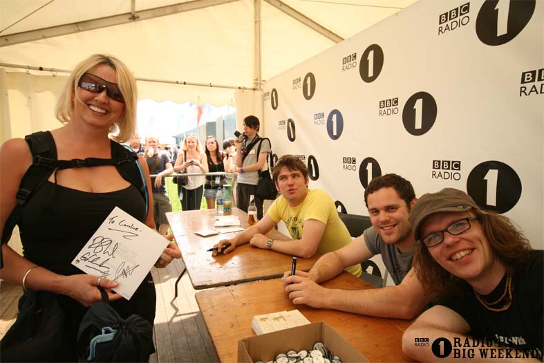 Signing sessions with The Hoosiers