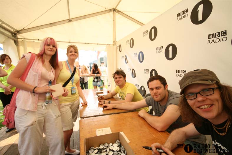 Signing sessions with The Hoosiers