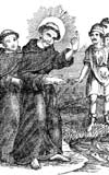 Antony of Padua preaching to the fishes