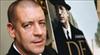 Diarmaid Ferriter with an image of Eamon De Valera in the background