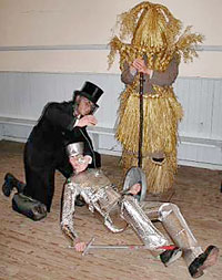 'Doctor Good and Sure' administers the cure to 'The Bold Slasher' whilst 'Lisbellaw Jack Straw' looks on'