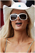 Paris Hilton in the crowd