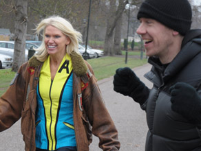 Jonny in awe of Anneka