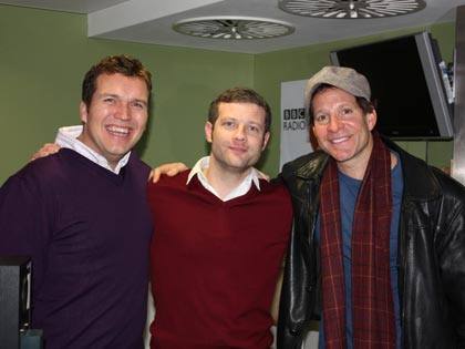 Dermot with Steve Guttenberg and Tucker