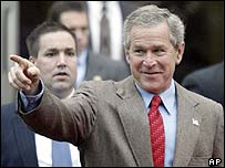 O presidente dos Estados Unidos, George W. Bush