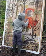 drawing outdoors